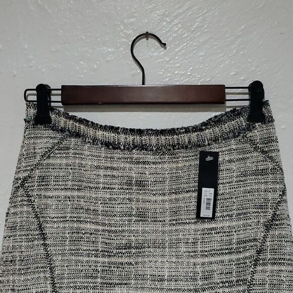 Limited Midi Skirt in Black & White with Fringe Size 2 - Picture 4 of 13